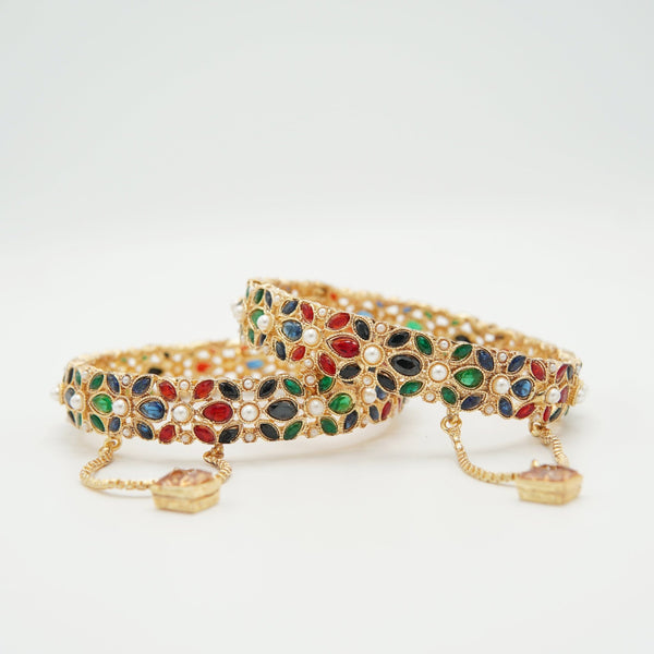 Polkis Bangles Pair - tlmjewels