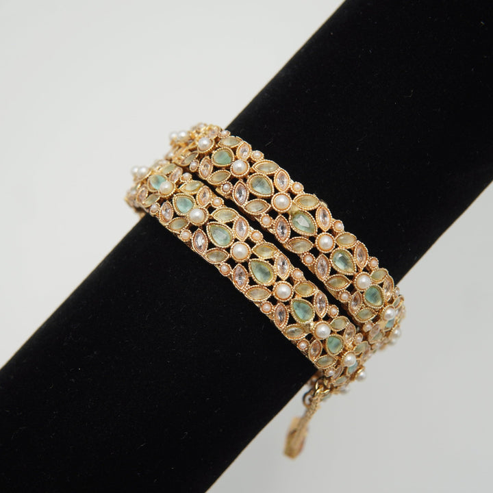 Polkis Bangles Pair - tlmjewels