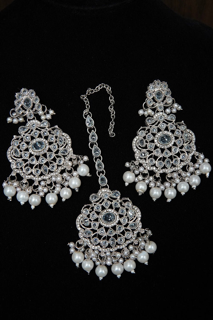 Polkis Earring and Bindiya Set - tlmjewels