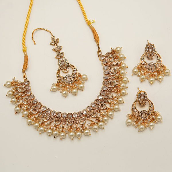 Polkis Mini Chaand Baali Necklace Set - tlmjewels