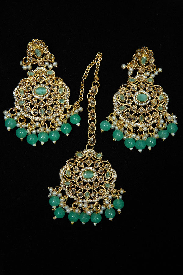 Polkis Earring and Bindiya Set