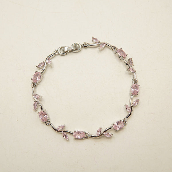 Rapunzel Zirconia Silver Bracelet - tlmjewels Pakistan