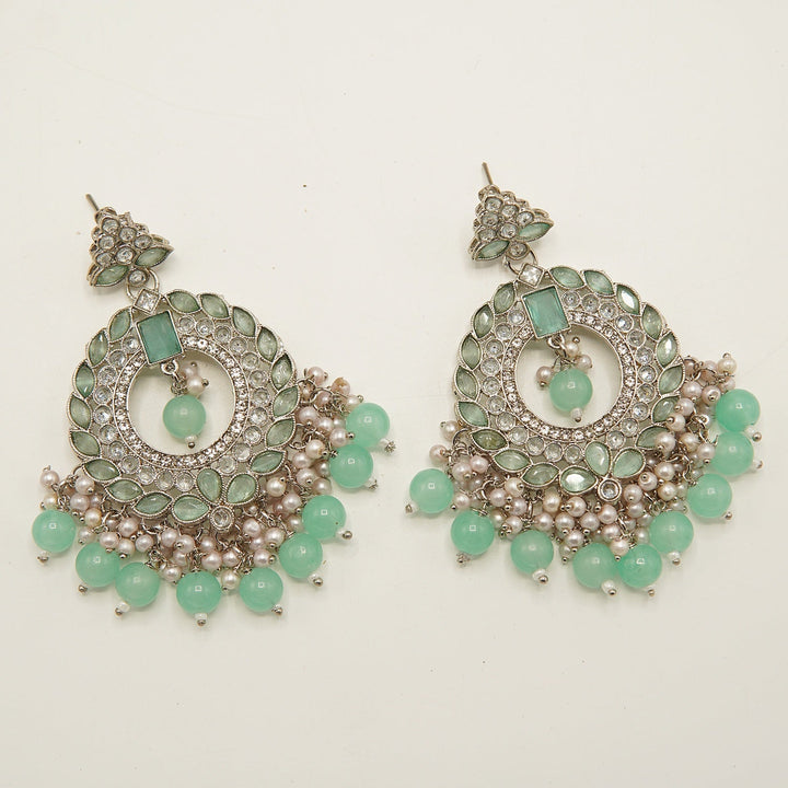 Reversed A.D Polki Style Earring - tlmjewels