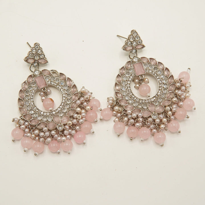 Reversed A.D Polki Style Earring - tlmjewels