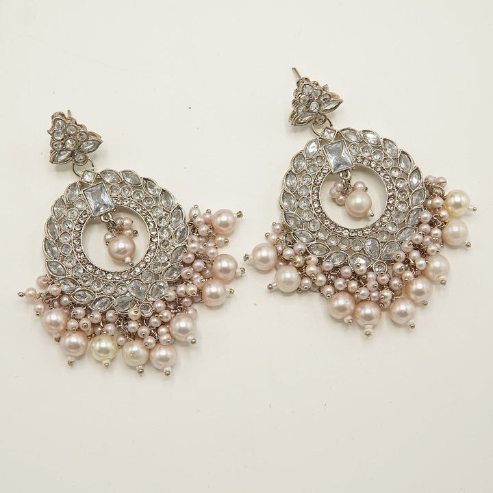 Reversed A.D Polki Style Earring - tlmjewels