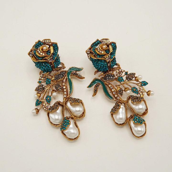 Rose Mother Of Pearl Earrings - tlmjewels