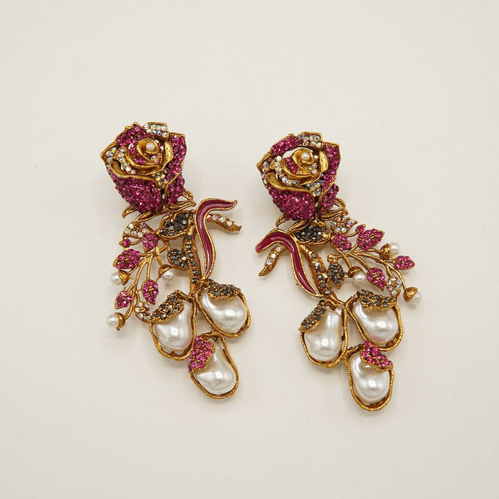 Rose Mother Of Pearl Earrings - tlmjewels