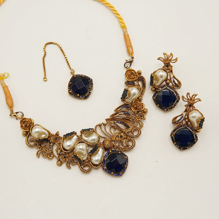 Royal Gems Mother Of Pearls Necklace - tlmjewels