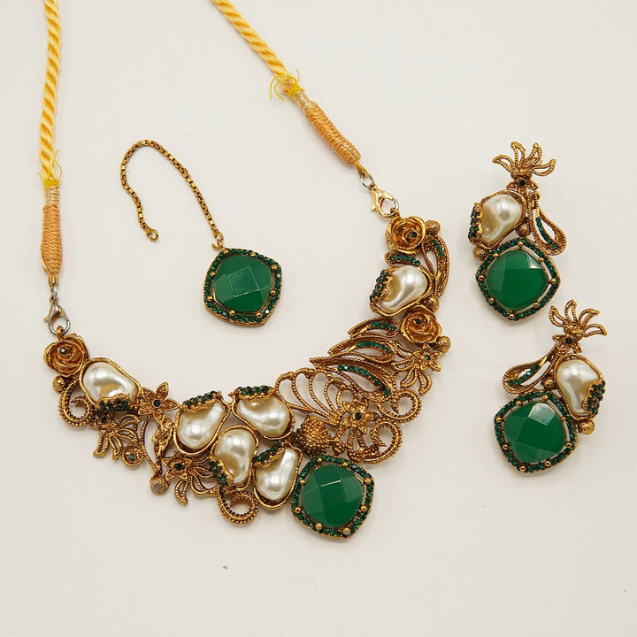 Royal Gems Mother Of Pearls Necklace - tlmjewels