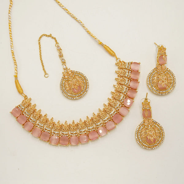 Royal Zirconia Doublets Necklace Set - tlmjewels