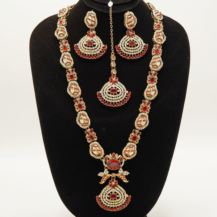 Semi Gem Stone Turkish Long Mala Set - tlmjewels