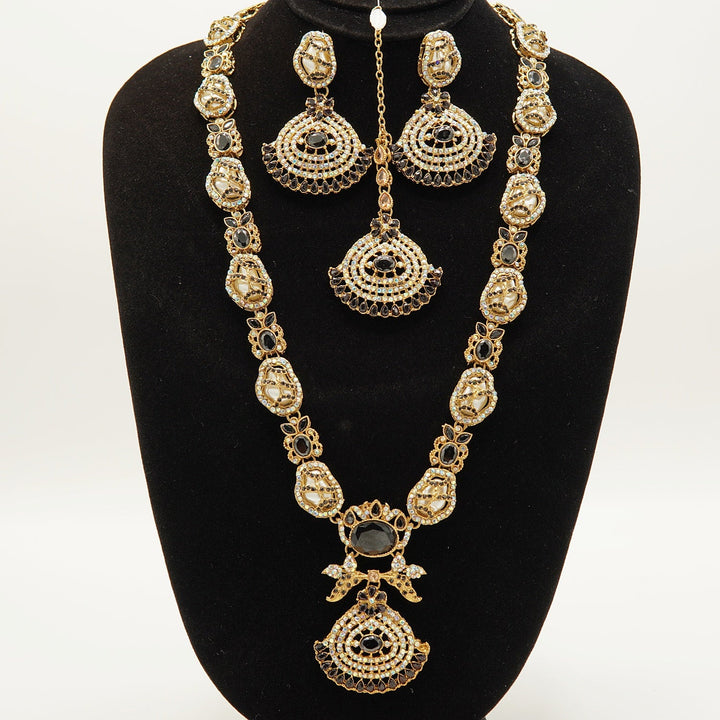 Semi Gem Stone Turkish Long Mala Set - tlmjewels