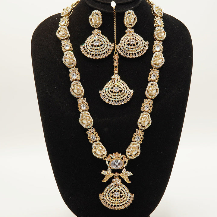 Semi Gem Stone Turkish Long Mala Set - tlmjewels