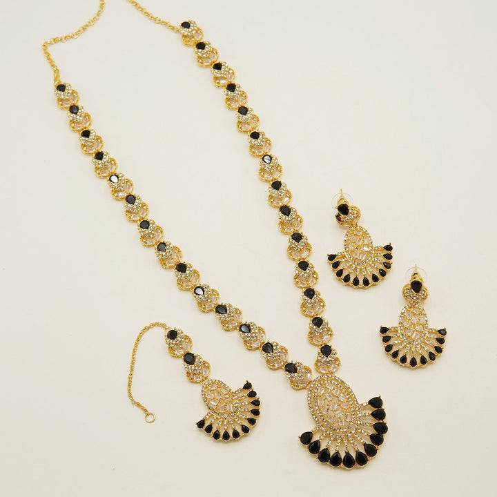 Semi Precious Zircones Long Length Mala Set - tlmjewels