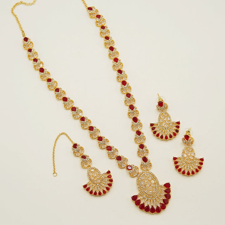 Semi Precious Zircones Long Length Mala Set - tlmjewels