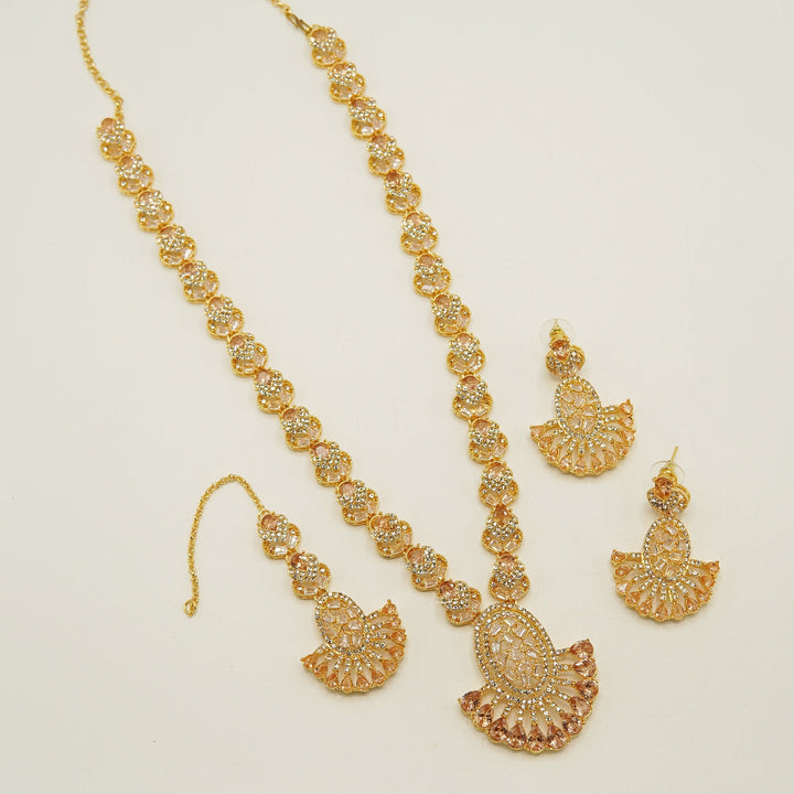 Semi Precious Zircones Long Length Mala Set - tlmjewels
