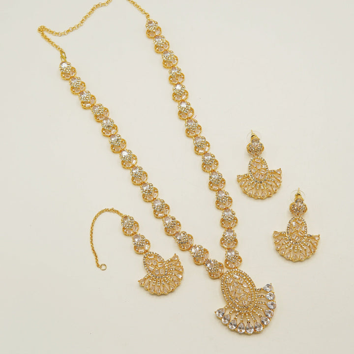 Semi Precious Zircones Long Length Mala Set - tlmjewels