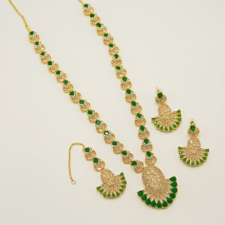 Semi Precious Zircones Long Length Mala Set - tlmjewels