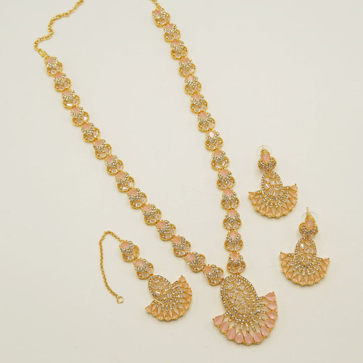 Semi Precious Zircones Long Length Mala Set - tlmjewels