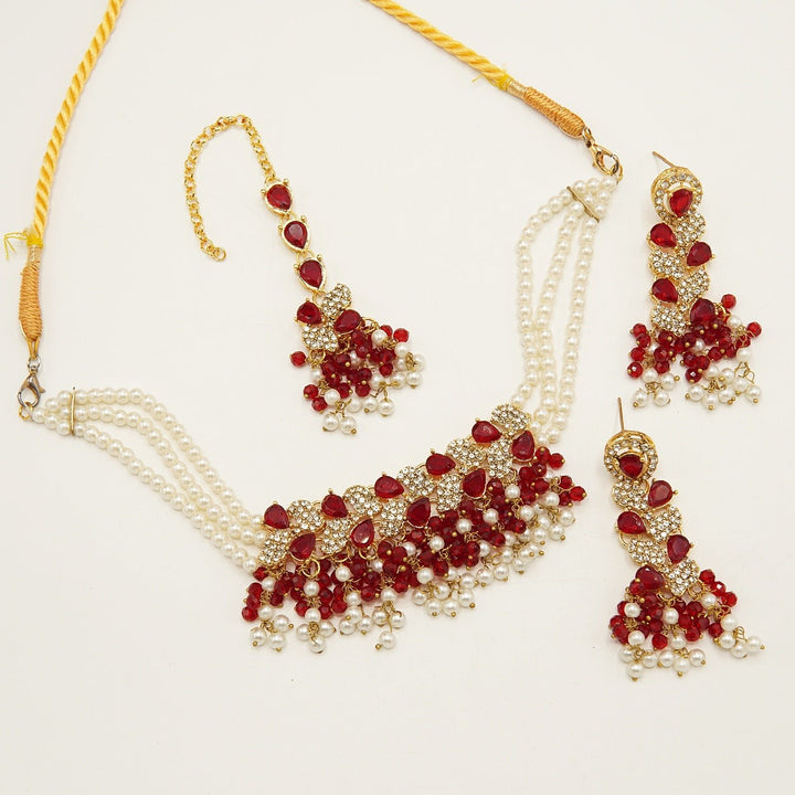 Sparking Zircones Choker Set - tlmjewels