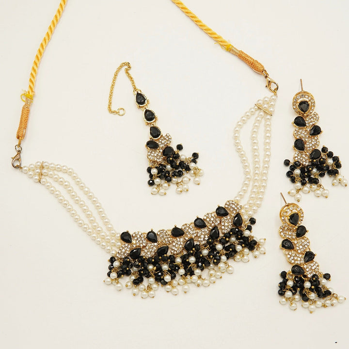 Sparking Zircones Choker Set - tlmjewels