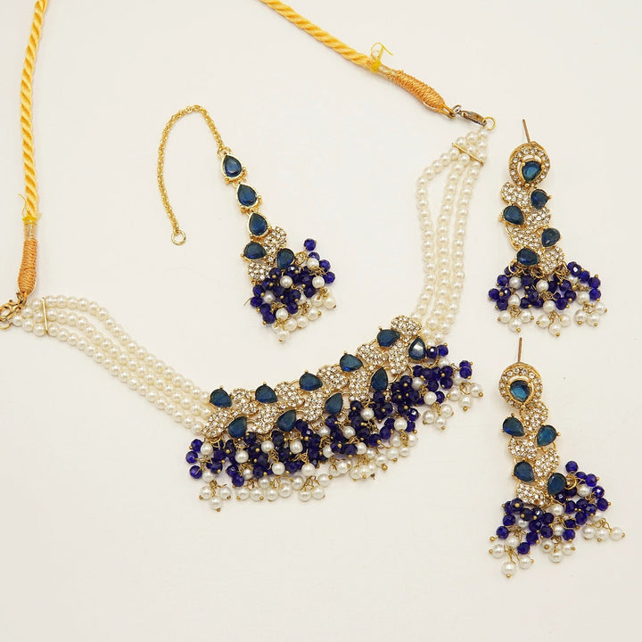 Sparking Zircones Choker Set - tlmjewels