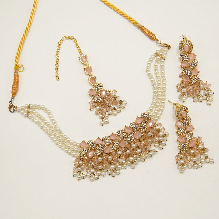 Sparking Zircones Choker Set - tlmjewels