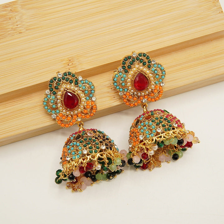 Tradional Light in Weight Jhumka Earring - tlmjewels