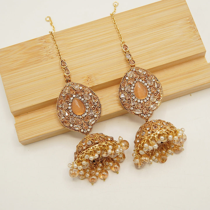 Traditional Jhumka Earring With Sahara - tlmjewels