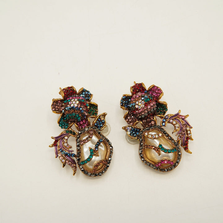 Turkish Colorful Mother Of Pearl Earring - tlmjewels