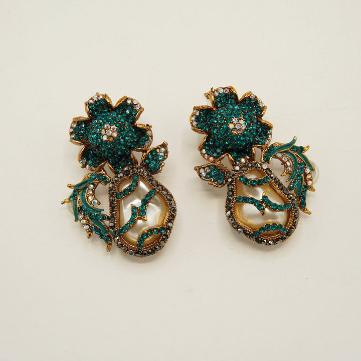 Turkish Colorful Mother Of Pearl Earring - tlmjewels