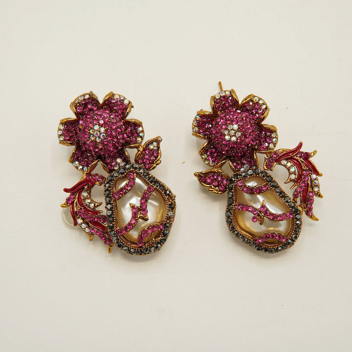 Turkish Colorful Mother Of Pearl Earring - tlmjewels