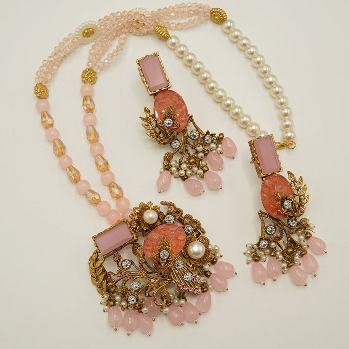Turkish Crush Pendant Mala Set - tlmjewels