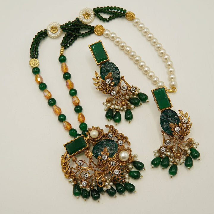 Turkish Crush Pendant Mala Set - tlmjewels
