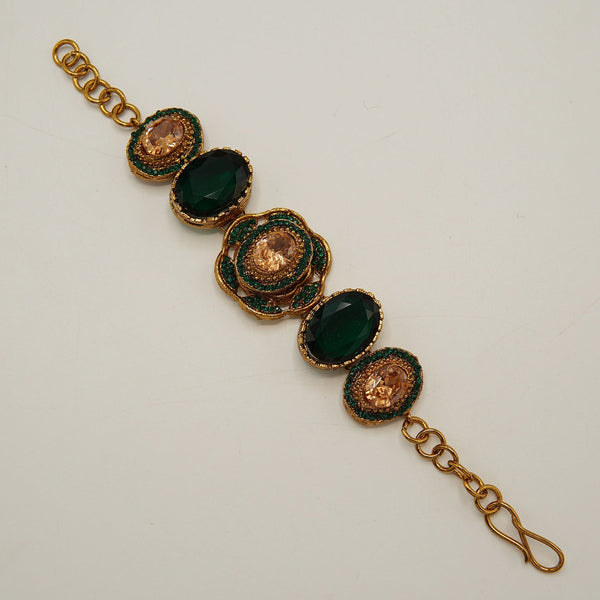 Turkish Egyptian Antique Tone Bracelet - tlmjewels
