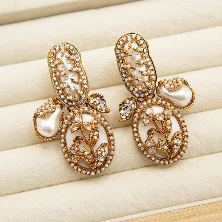 Turkish M.O.P Designer Earrings - tlmjewels