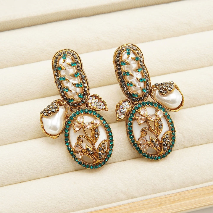 Turkish M.O.P Designer Earrings - tlmjewels