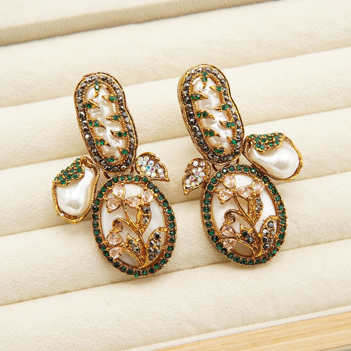 Turkish M.O.P Designer Earrings - tlmjewels