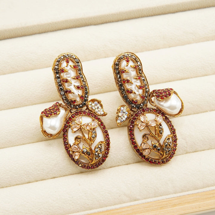 Turkish M.O.P Designer Earrings - tlmjewels