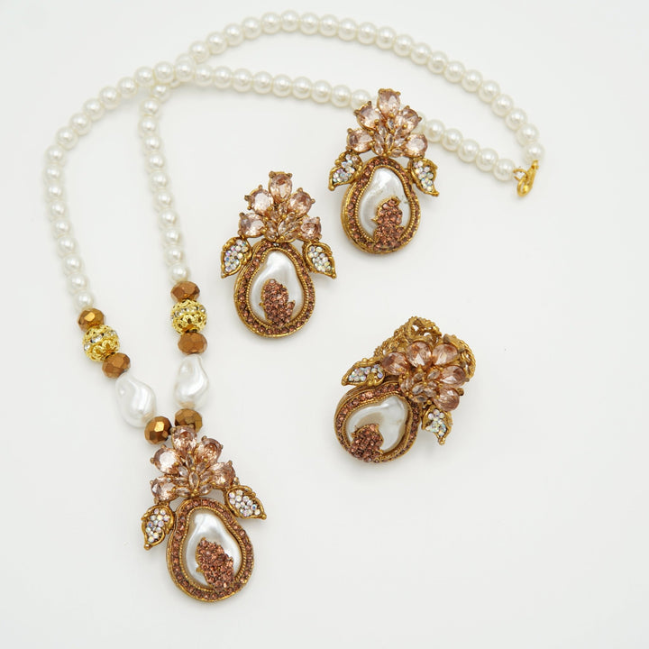 Turkish M.O.P Gems Stones Combo Set - tlmjewels