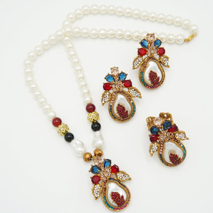 Turkish M.O.P Gems Stones Combo Set - tlmjewels