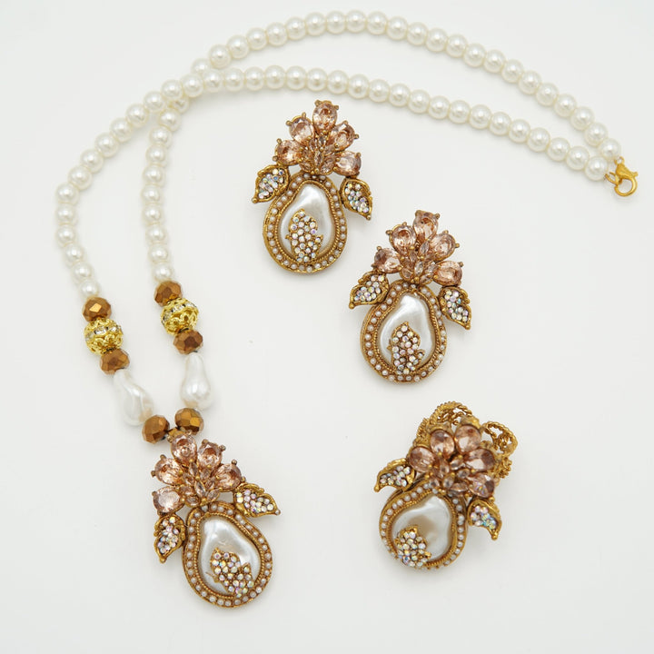 Turkish M.O.P Gems Stones Combo Set - tlmjewels