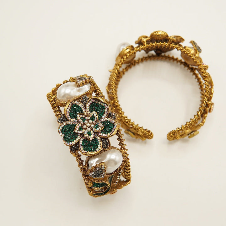 Turkish Mother Of Pearl Handcuff - tlmjewels