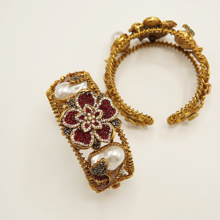 Turkish Mother Of Pearl Handcuff - tlmjewels