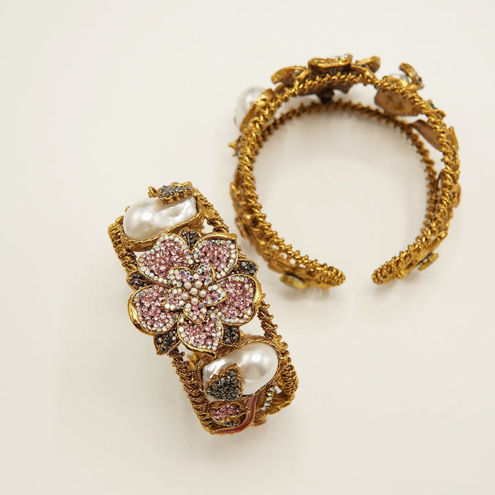 Turkish Mother Of Pearl Handcuff - tlmjewels