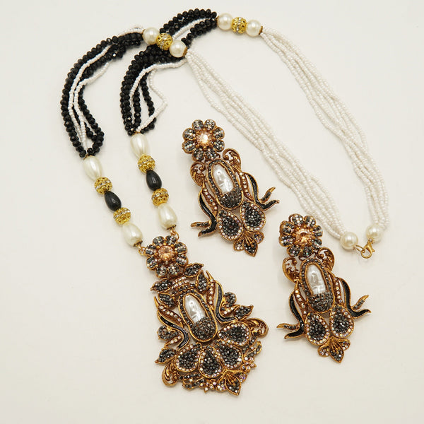 Turkish Mother Of Pearl Long Length Mala - tlmjewels