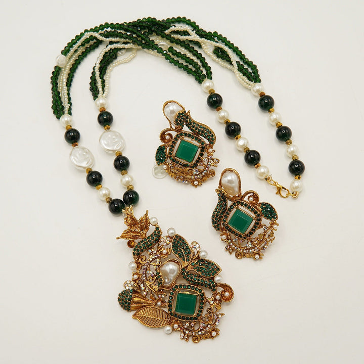 Turkish Mother Of Pearl Royal Mala Set - tlmjewels