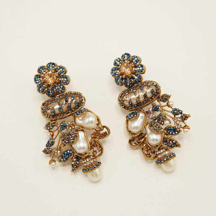 Turkish MotherOfPearls Desginer Earrings - tlmjewels