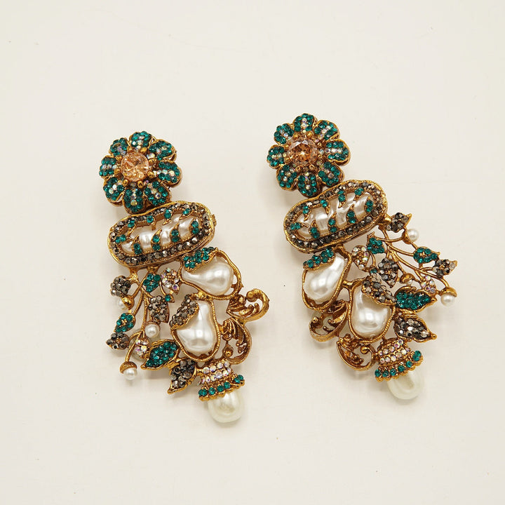 Turkish MotherOfPearls Desginer Earrings - tlmjewels