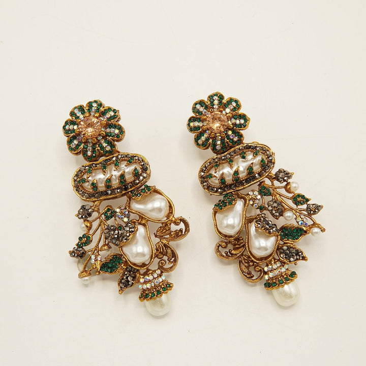 Turkish MotherOfPearls Desginer Earrings - tlmjewels